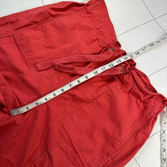 Free People Pants Womens Large Pink Red All Time Trekker Cargo Movement Hiking - Picture 10 of 13